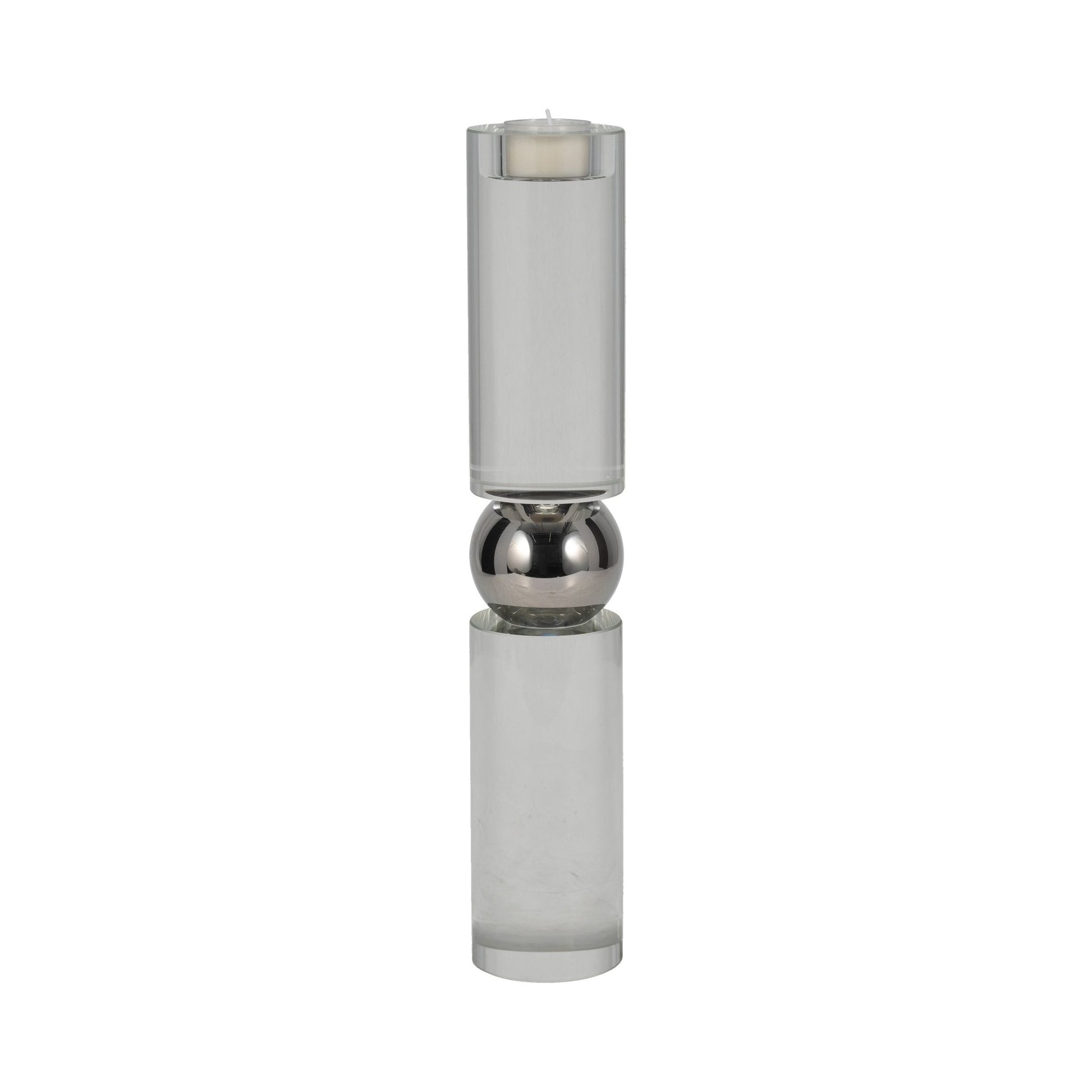 15" MARLA LARGE CRYSTAL CANDLESTICK Table Decors| Sagebrook Home