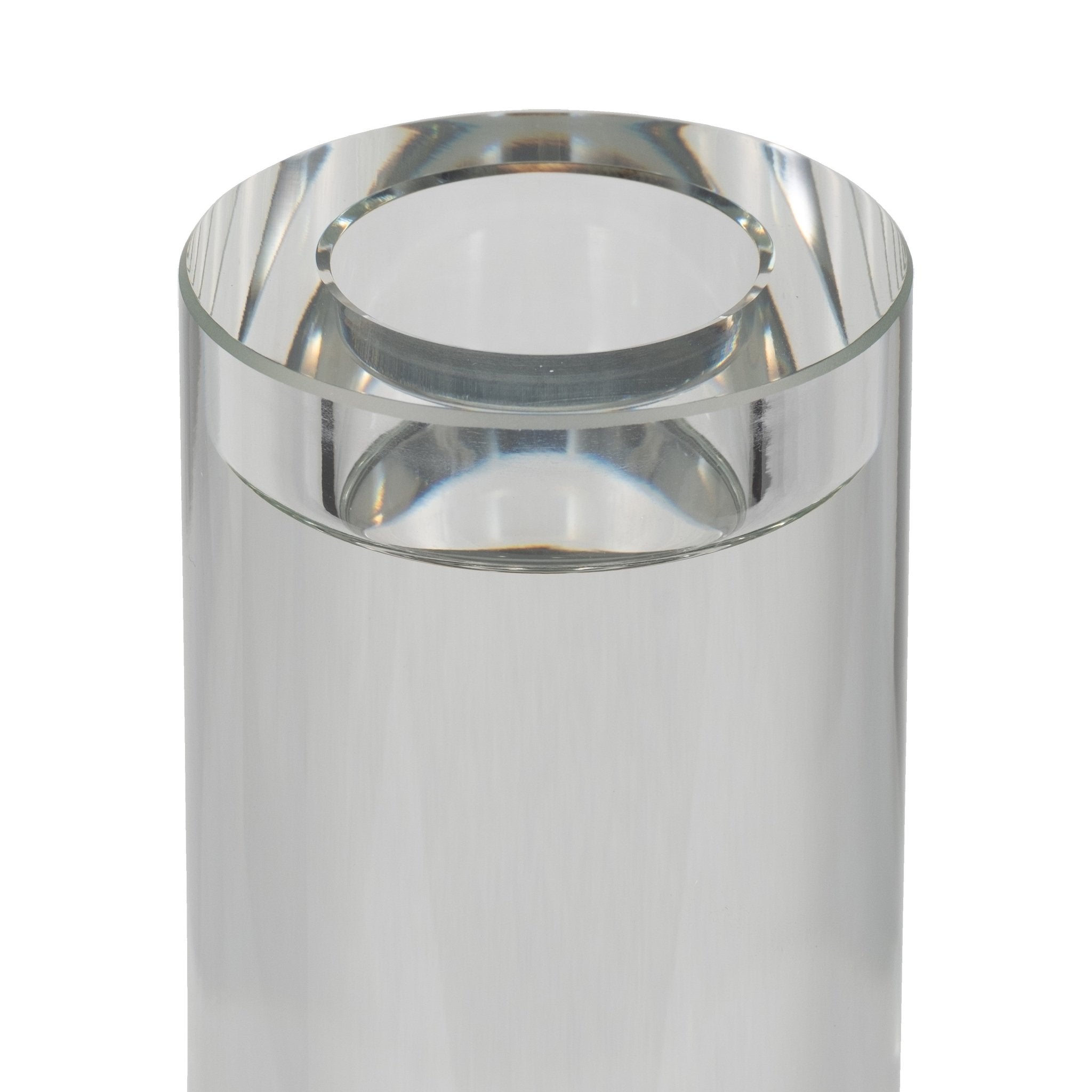 15" MARLA LARGE CRYSTAL CANDLESTICK Table Decors| Sagebrook Home