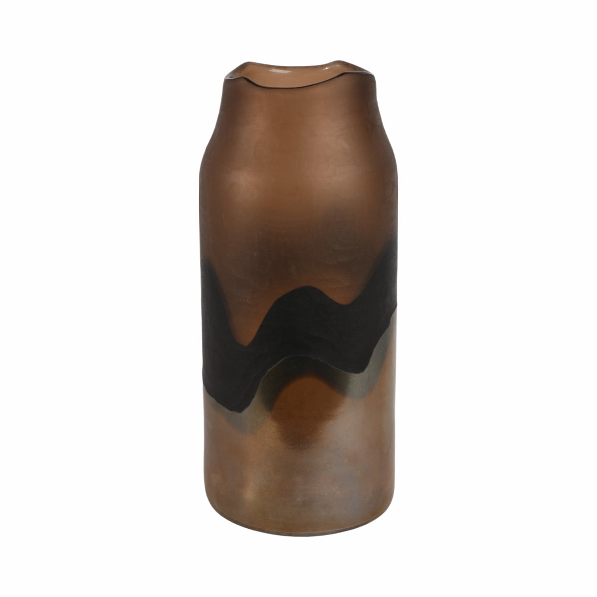 15" Mason Large Brown Glass Vase Vases and Jars| Sagebrook Home