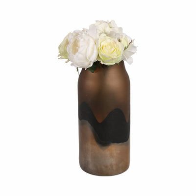 15" Mason Large Brown Glass Vase - Al Rugaib Furniture