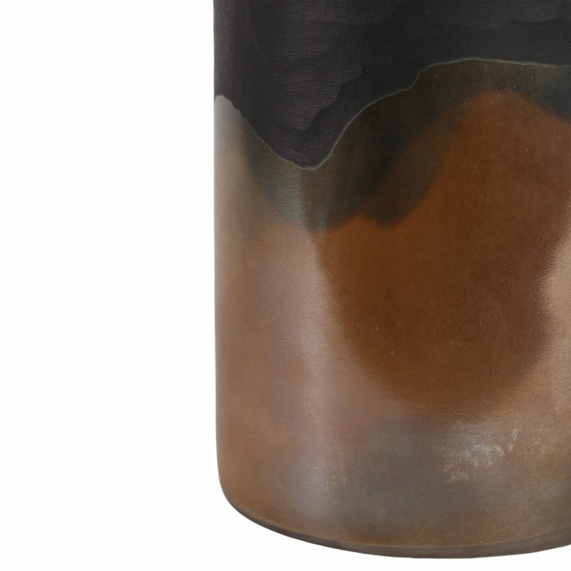 15" Mason Large Brown Glass Vase - Al Rugaib Furniture