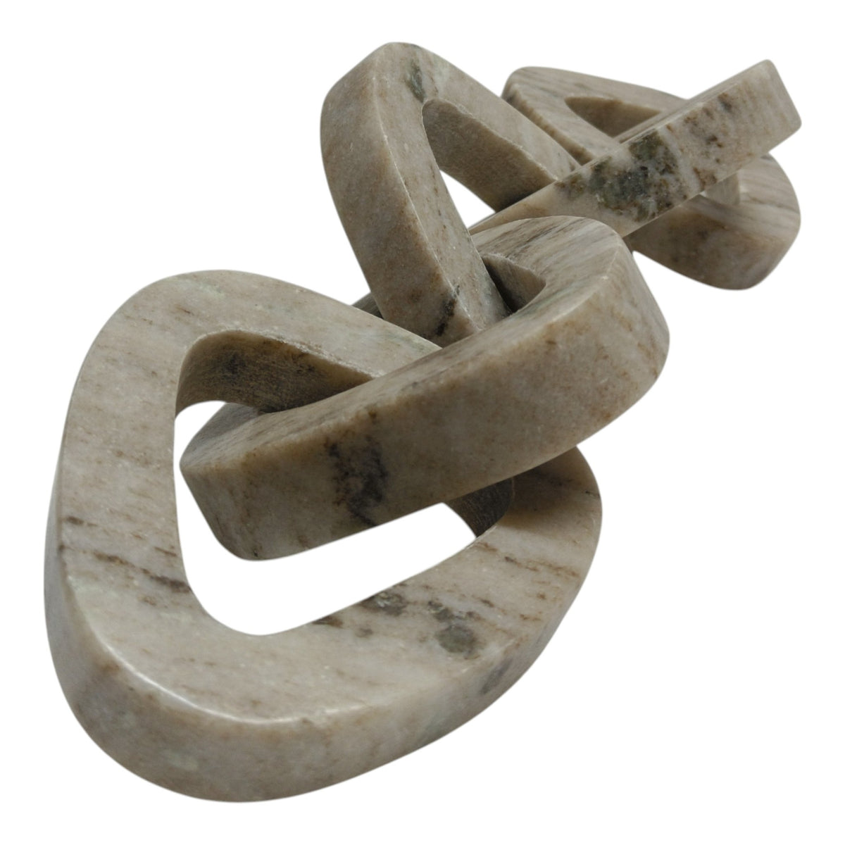 15" Mollin Carved Marble Chain Object Table Decors| Sagebrook Home
