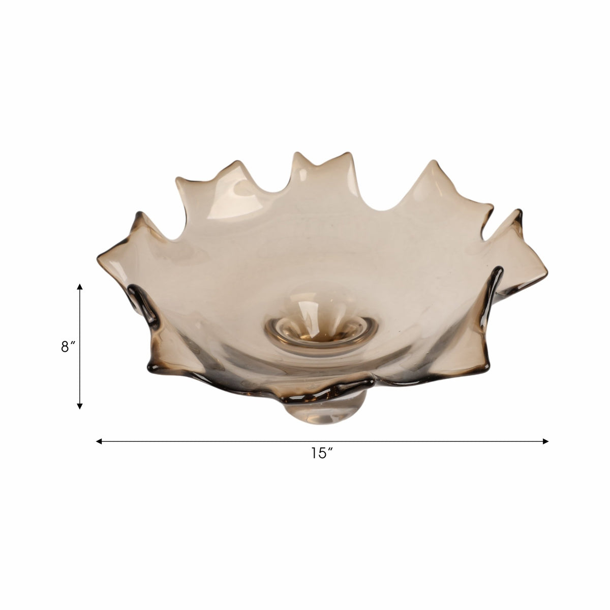 15" Padma Artisan Blown Glass Bowl Table Decors| Sagebrook Home