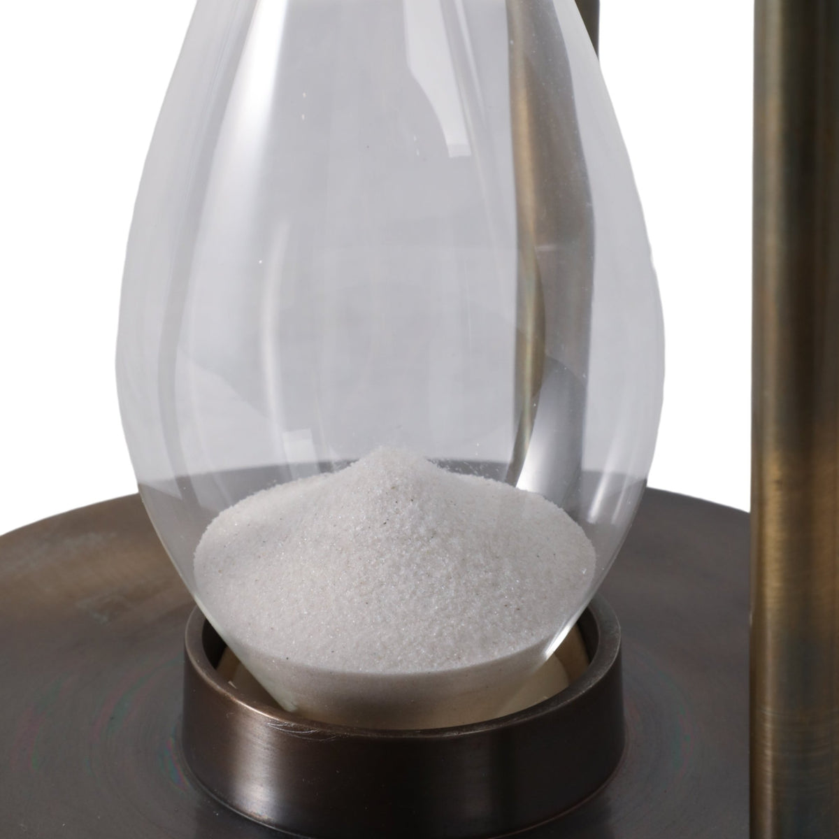 15" PERTH BRONZE ALUMINUM COMPASS HOURGLASS Table Decors| Sagebrook Home