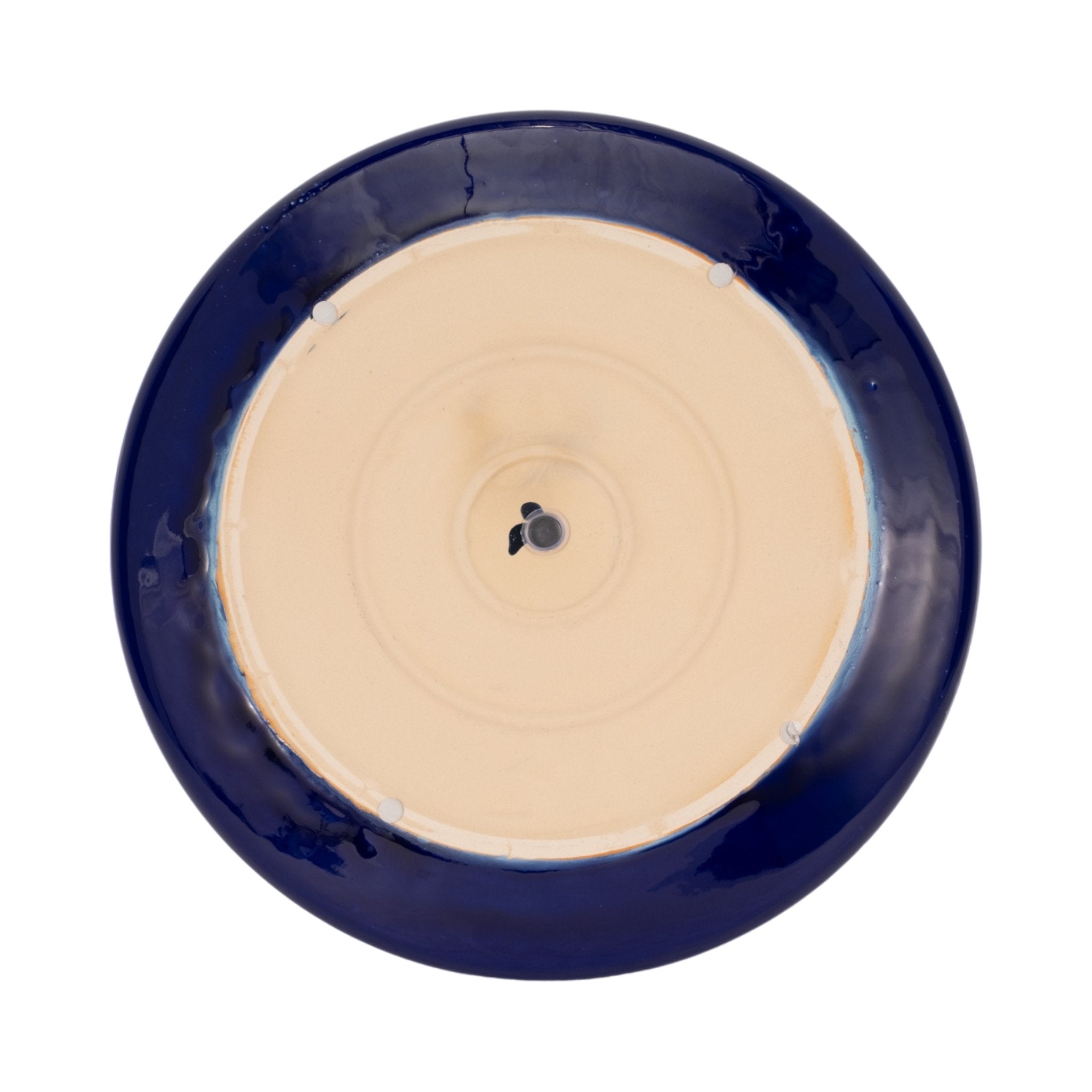 15" Reactive Succulent Planter Bowl, Blue/white Planter| Sagebrook Home