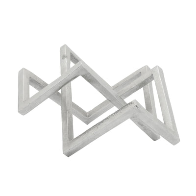 METAL 15 GEOMETRIC DECOR, SILVER