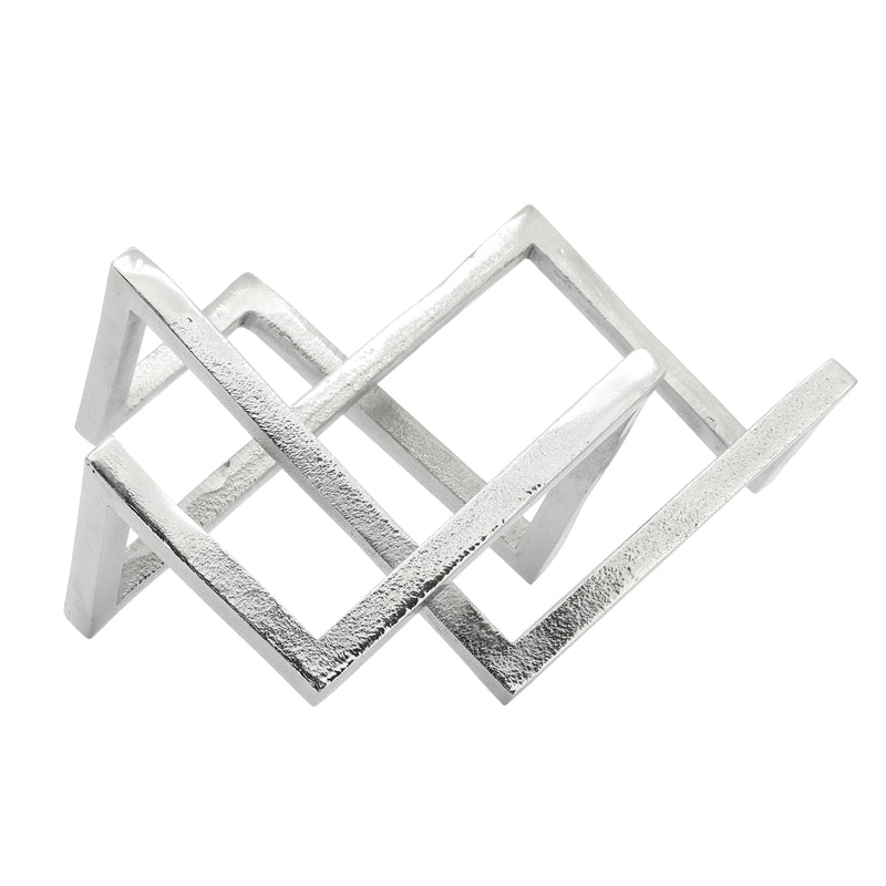 METAL 15 GEOMETRIC DECOR, SILVER