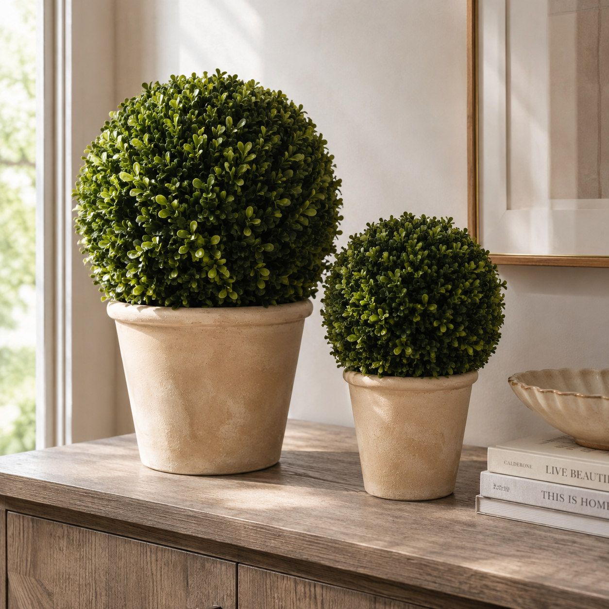 Boxwood Topiary S/2
