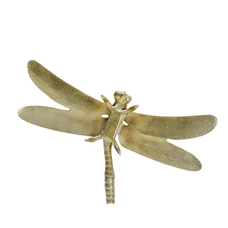 METAL 14" DRAGONFLY DECO, GOLD