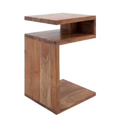 23" S-TABLE, BROWN