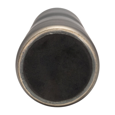 GLASS,14H VASE W/RING, BRONZE