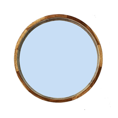 24 ROUND MIRROR, BROWN
