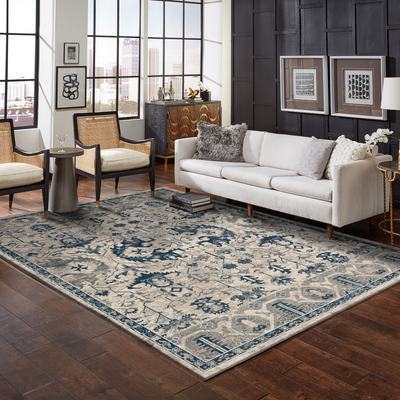 blue and beige rug | سجاد ازرق وبيج