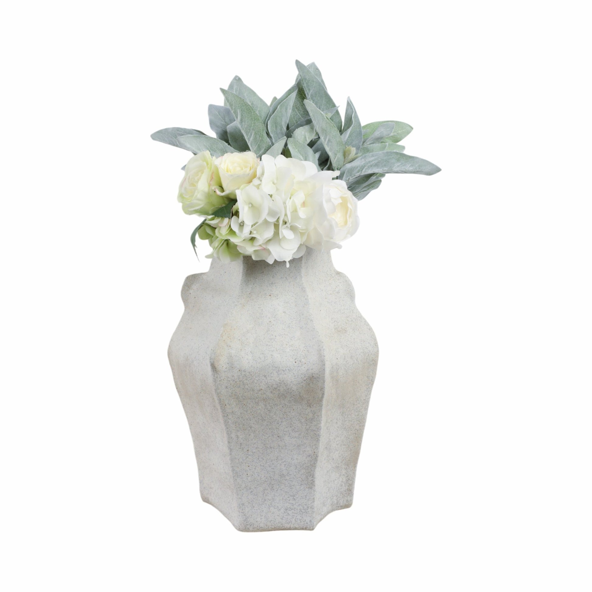 15"DELRIO SMALL PORCELAIN VASE, GRAY Vases and Jars| Sagebrook Home