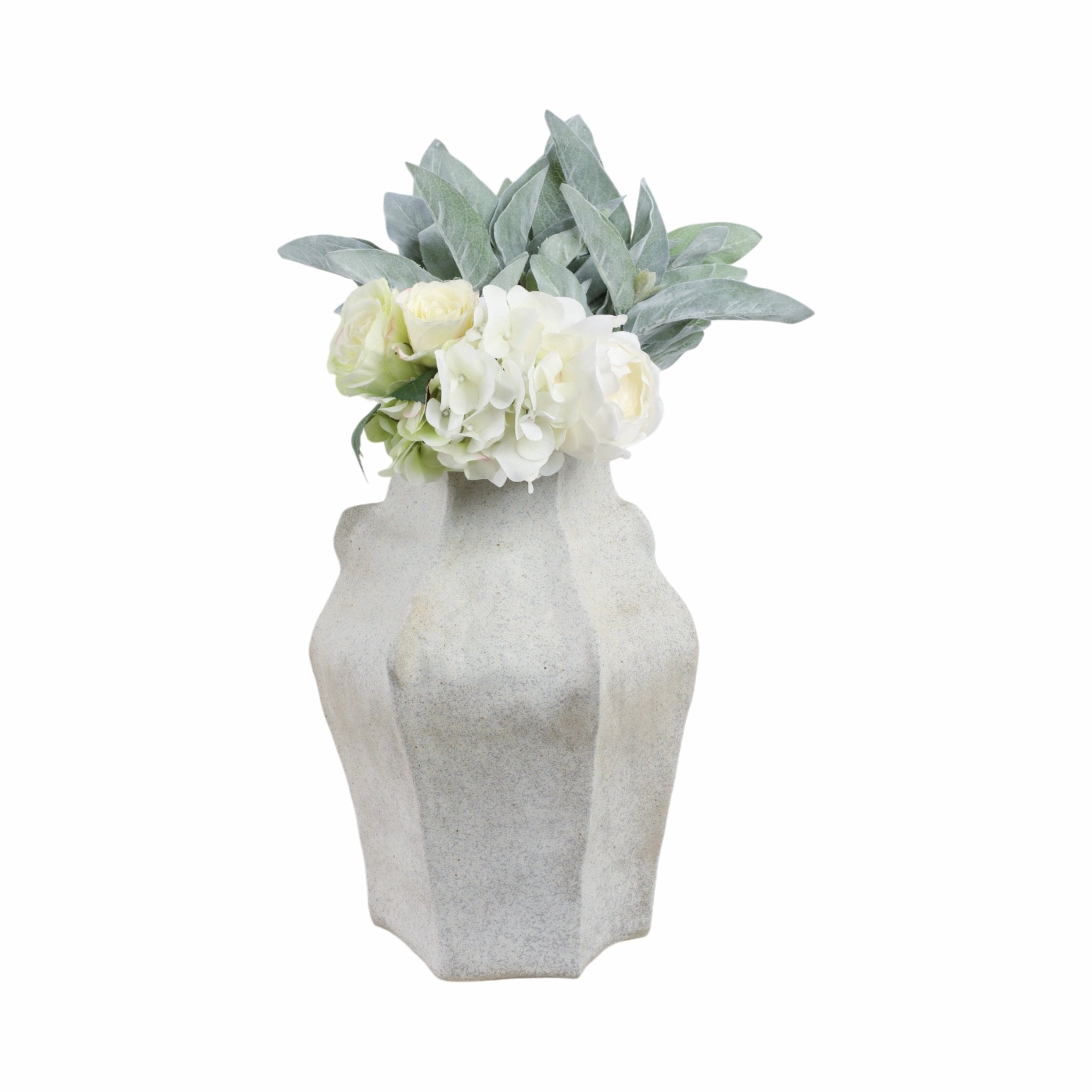 15"DELRIO SMALL PORCELAIN VASE, GRAY Vases and Jars| Sagebrook Home