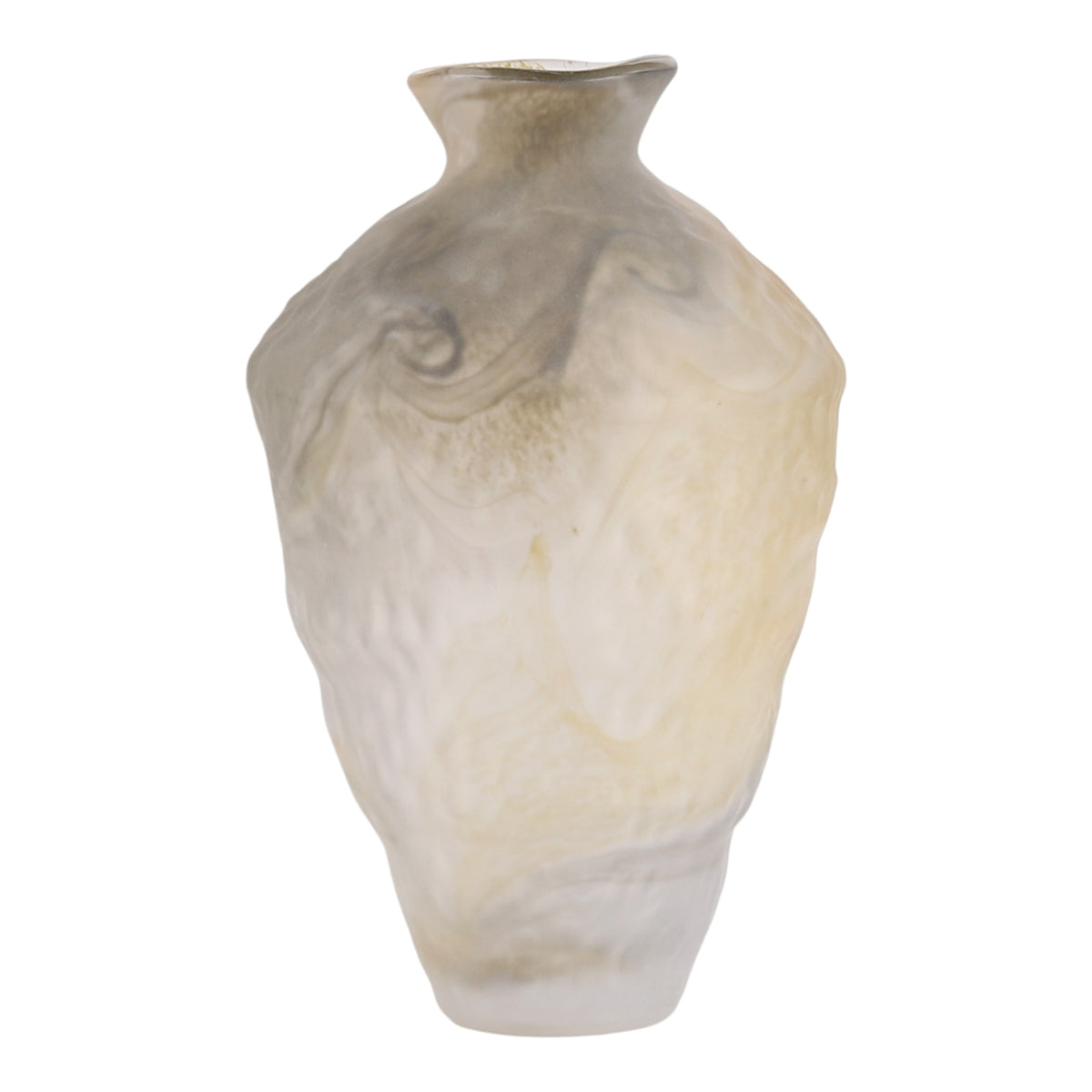 وعاء زجاجي باللون الكريمي من تيرزاه Tirzah Cream Glass Vase
