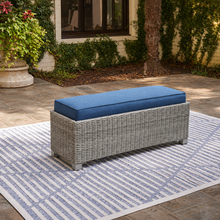 Naples Beach Outdoor Bench with Cushion
