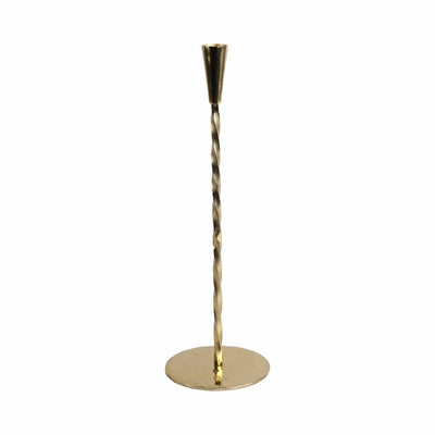15x5" Twisted Taper Holder, Gold - Al Rugaib Furniture