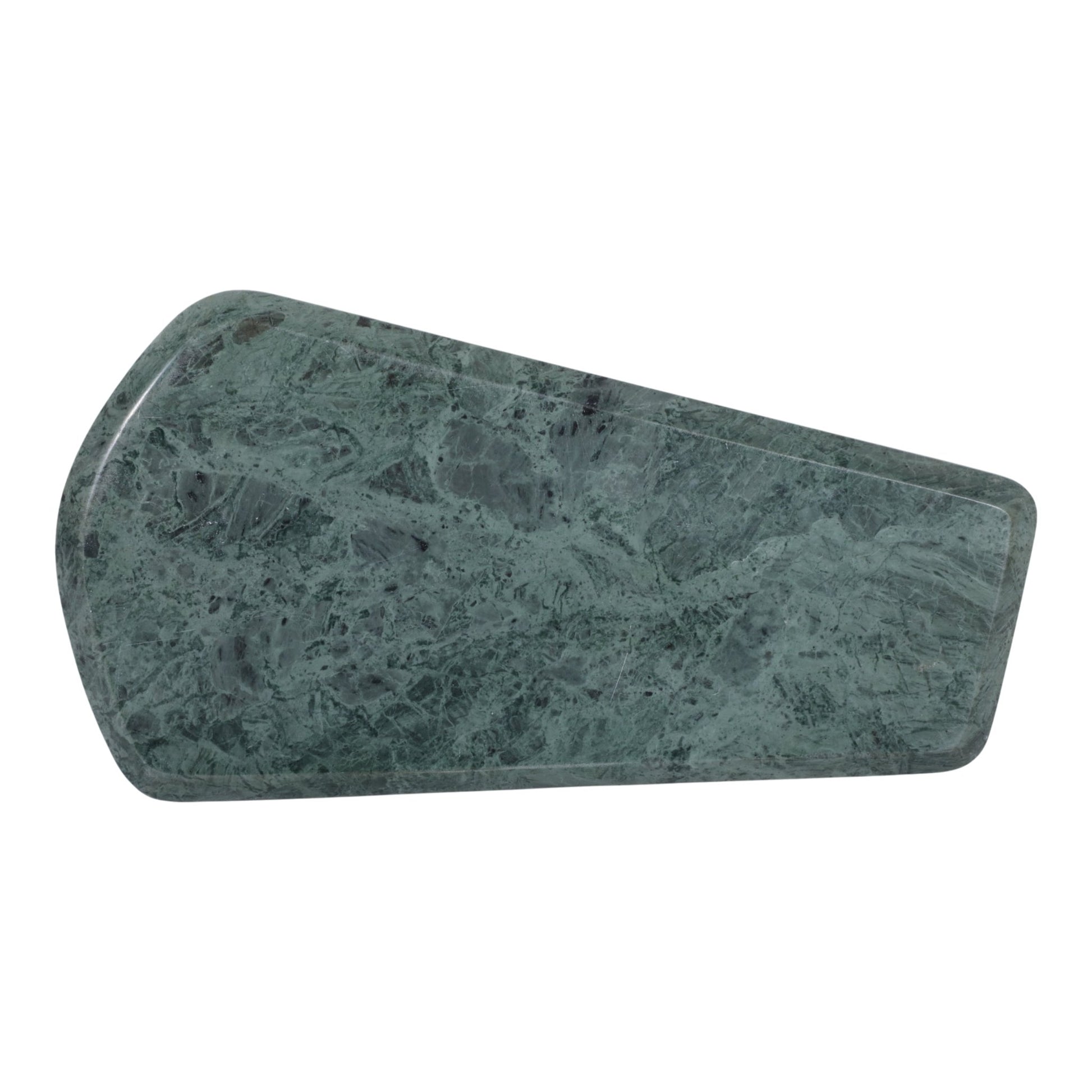 15x8" Modern Marble Tray On Ball Feet, Green/black Tray| Sagebrook Home