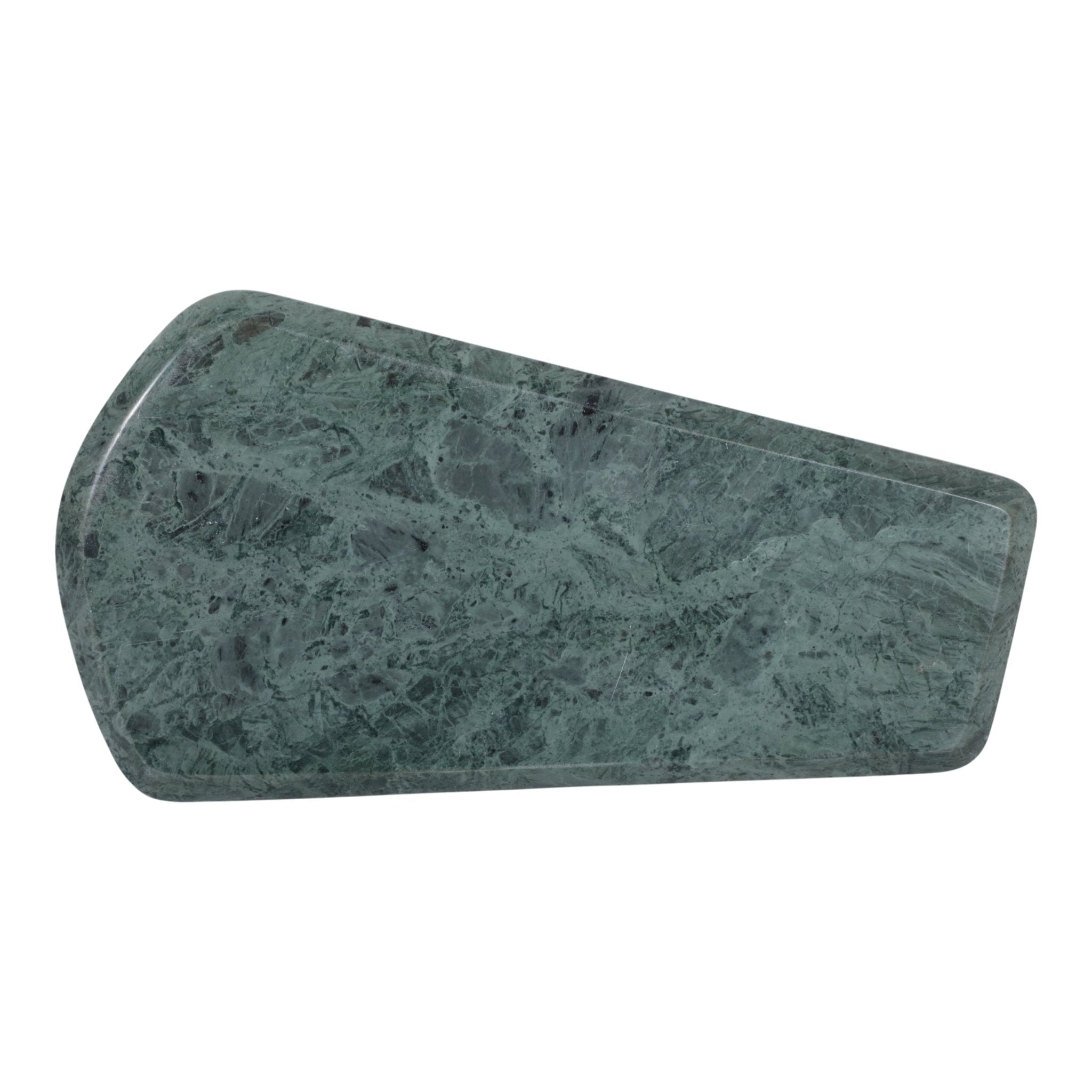 15x8" Modern Marble Tray On Ball Feet, Green/black Tray| Sagebrook Home