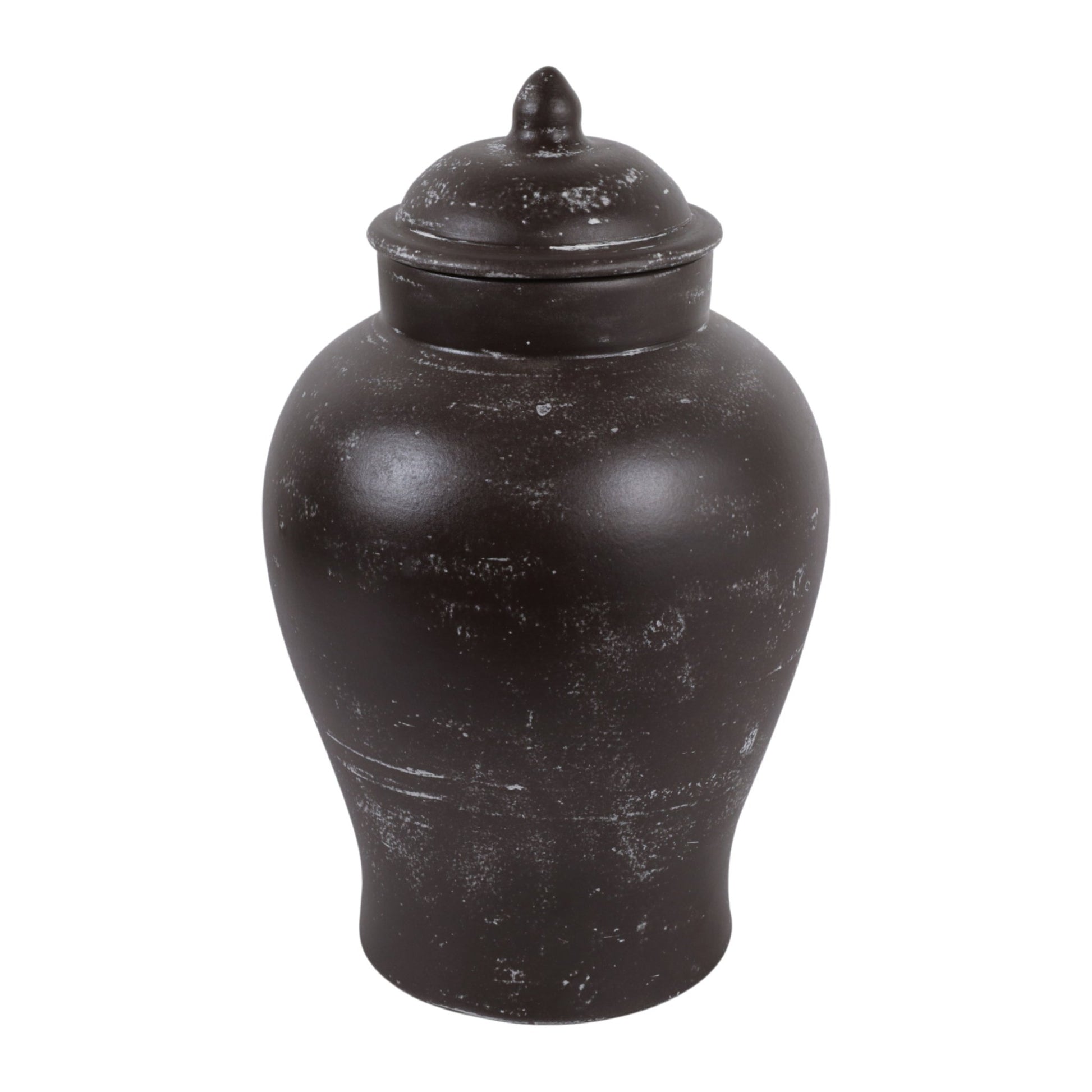 15x9" Terracotta Jar, Rustic Brown Vases and Jars| Sagebrook Home