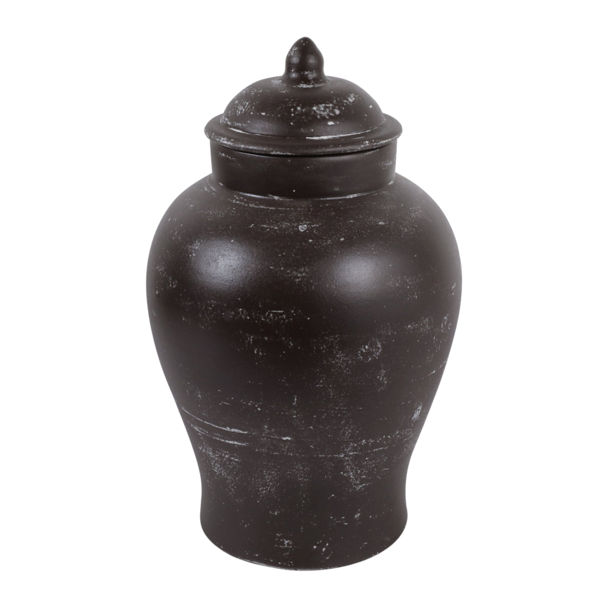 15x9" Terracotta Jar, Rustic Brown Vases and Jars| Sagebrook Home