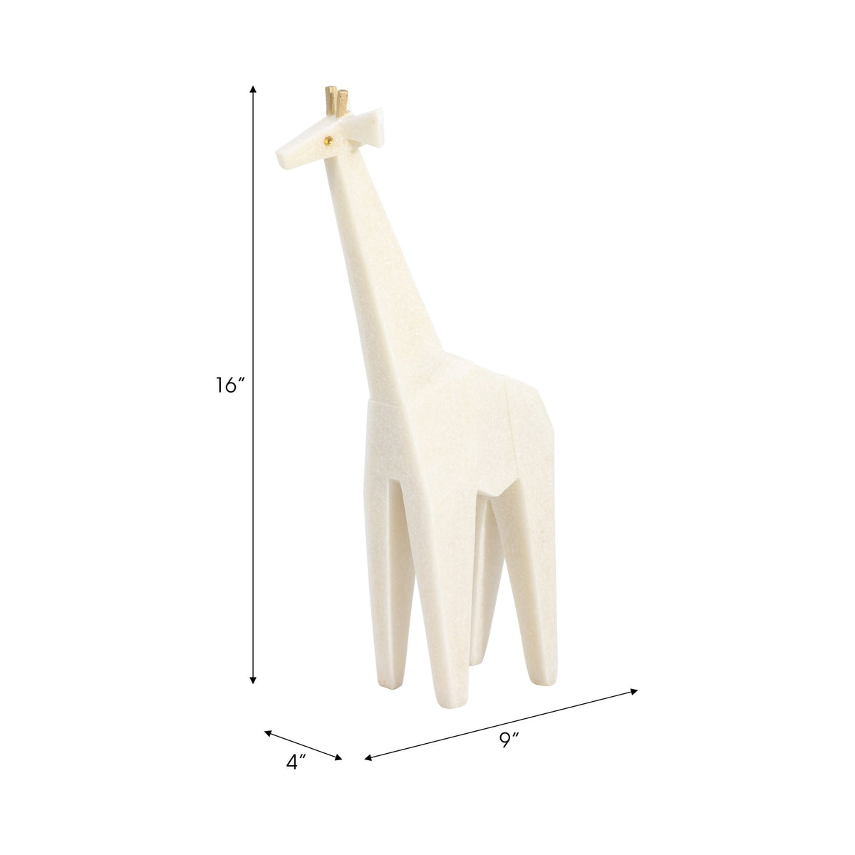 16" ANDORA GIRAFFE STATUARY, WHITE Table Decors| Sagebrook Home
