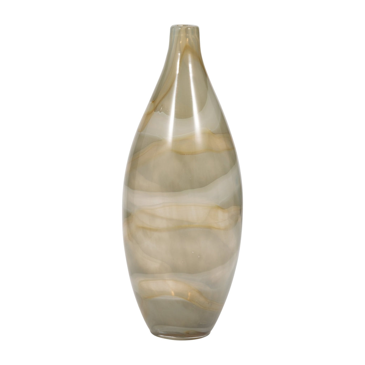 16" Charu Large Green Vase Vases and Jars| Sagebrook Home