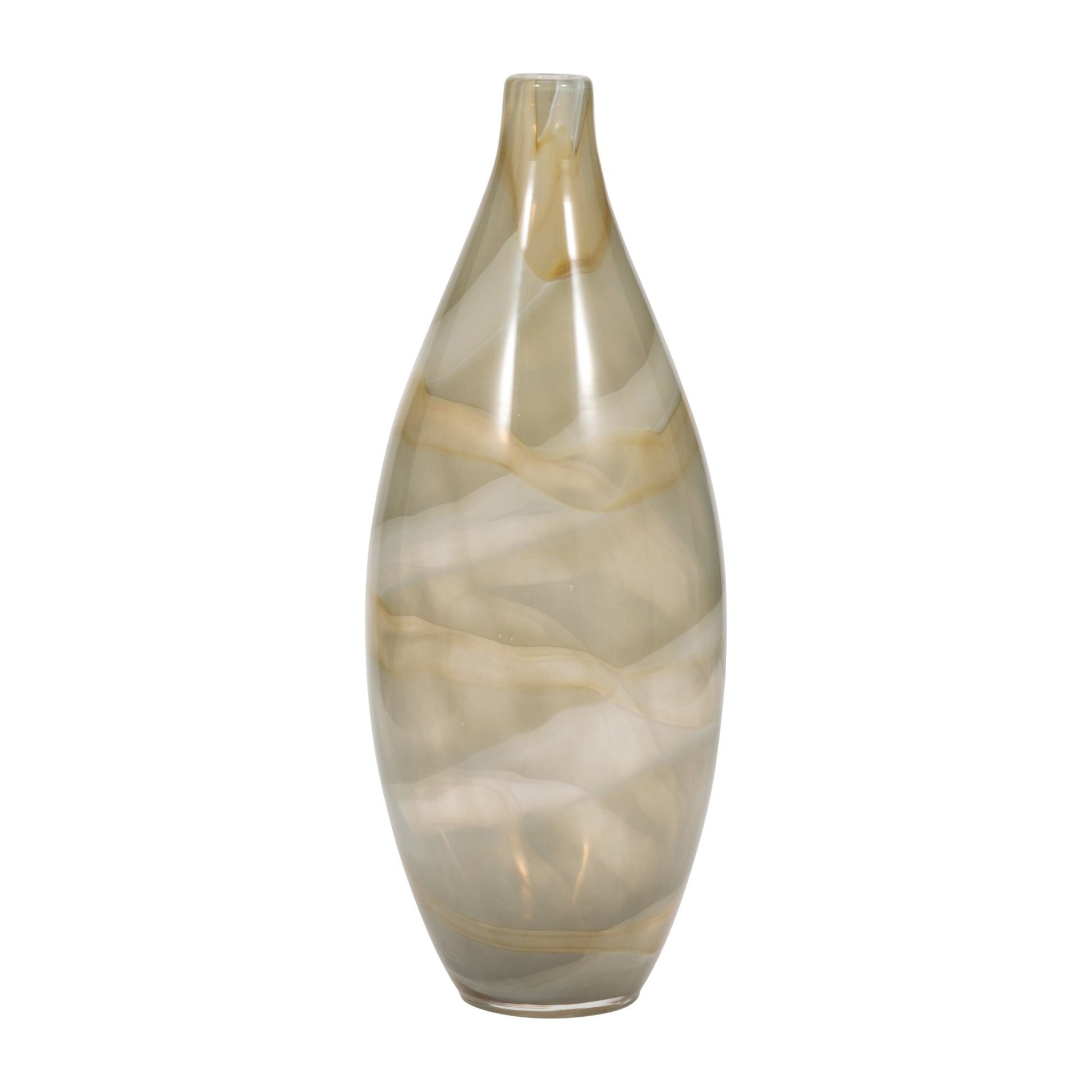16" Charu Large Green Vase Vases and Jars| Sagebrook Home