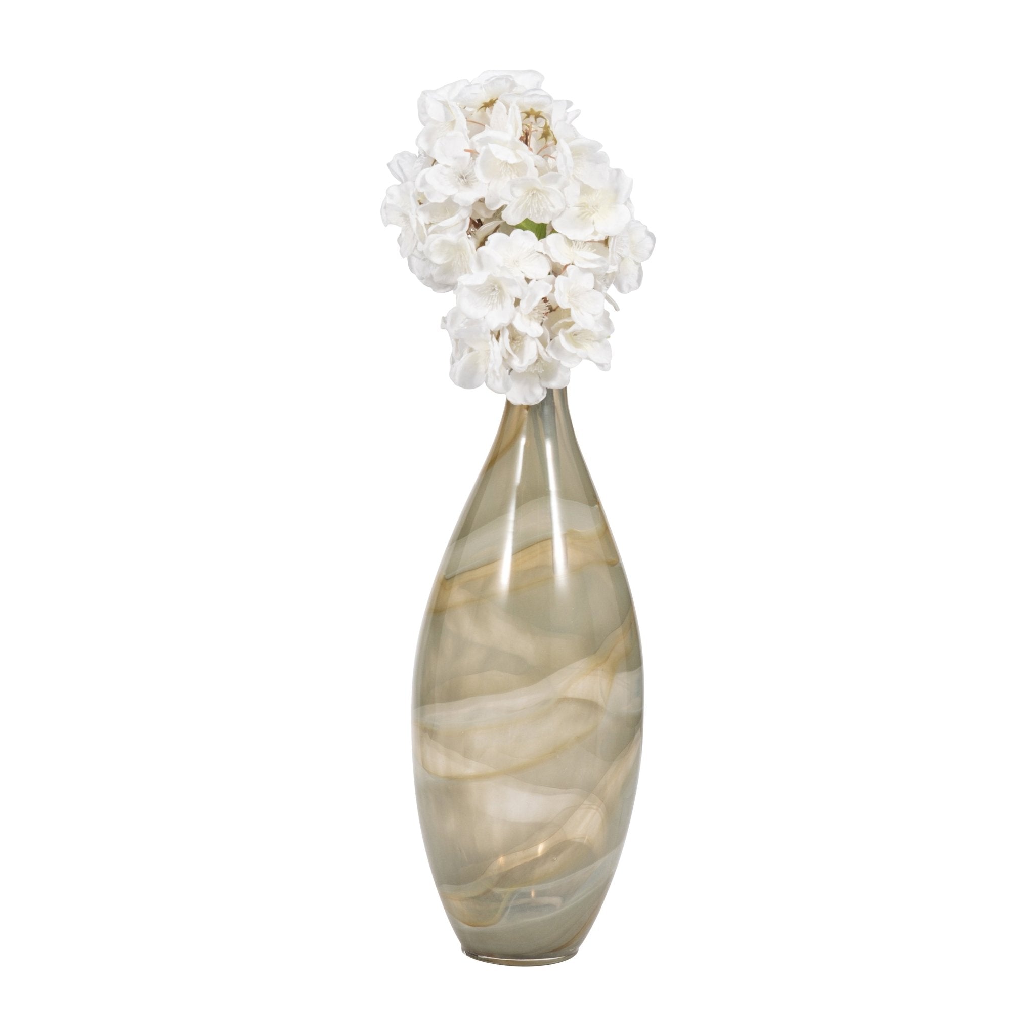 16" Charu Large Green Vase Vases and Jars| Sagebrook Home