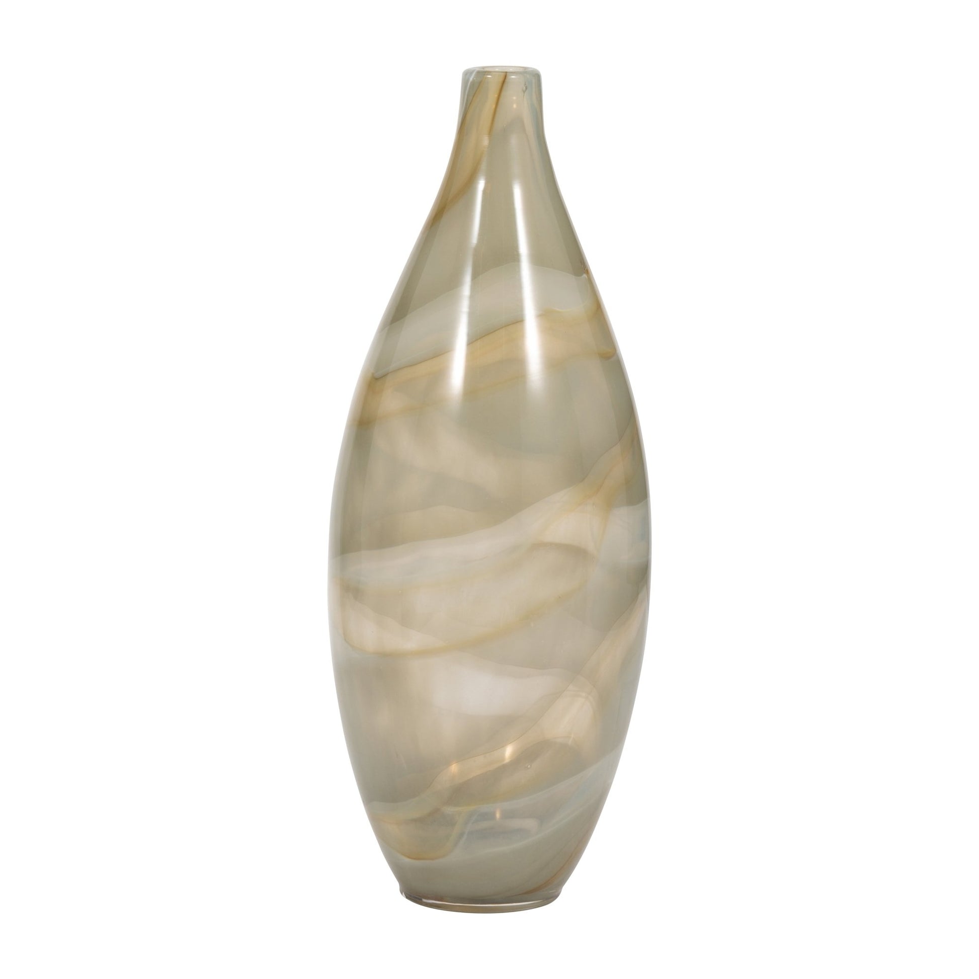 16" Charu Large Green Vase Vases and Jars| Sagebrook Home