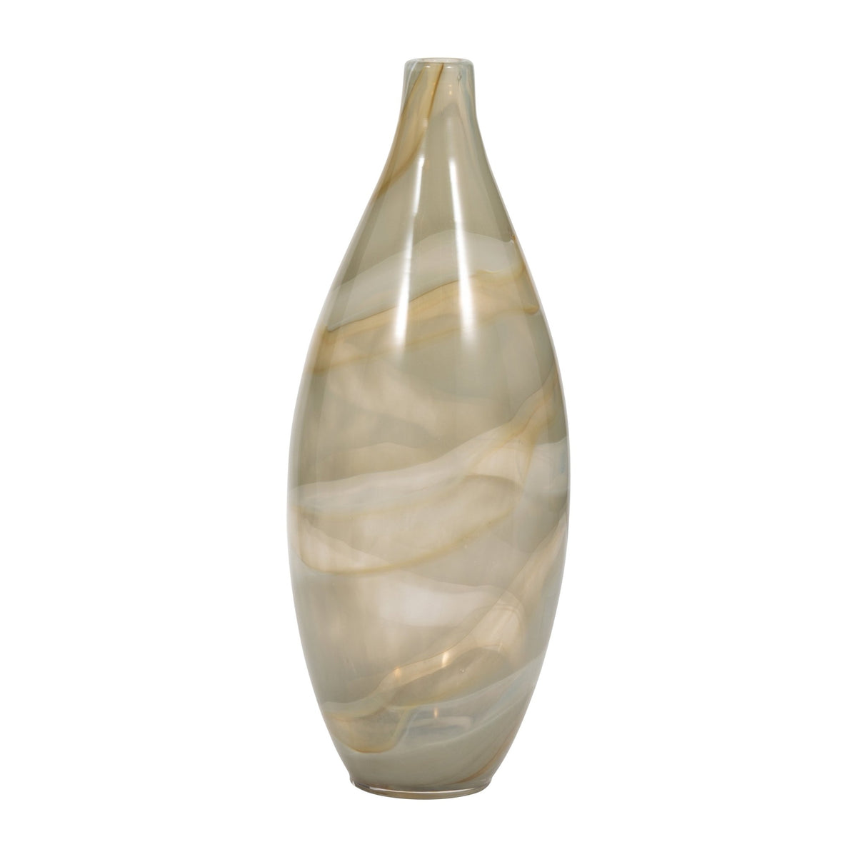 16" Charu Large Green Vase Vases and Jars| Sagebrook Home