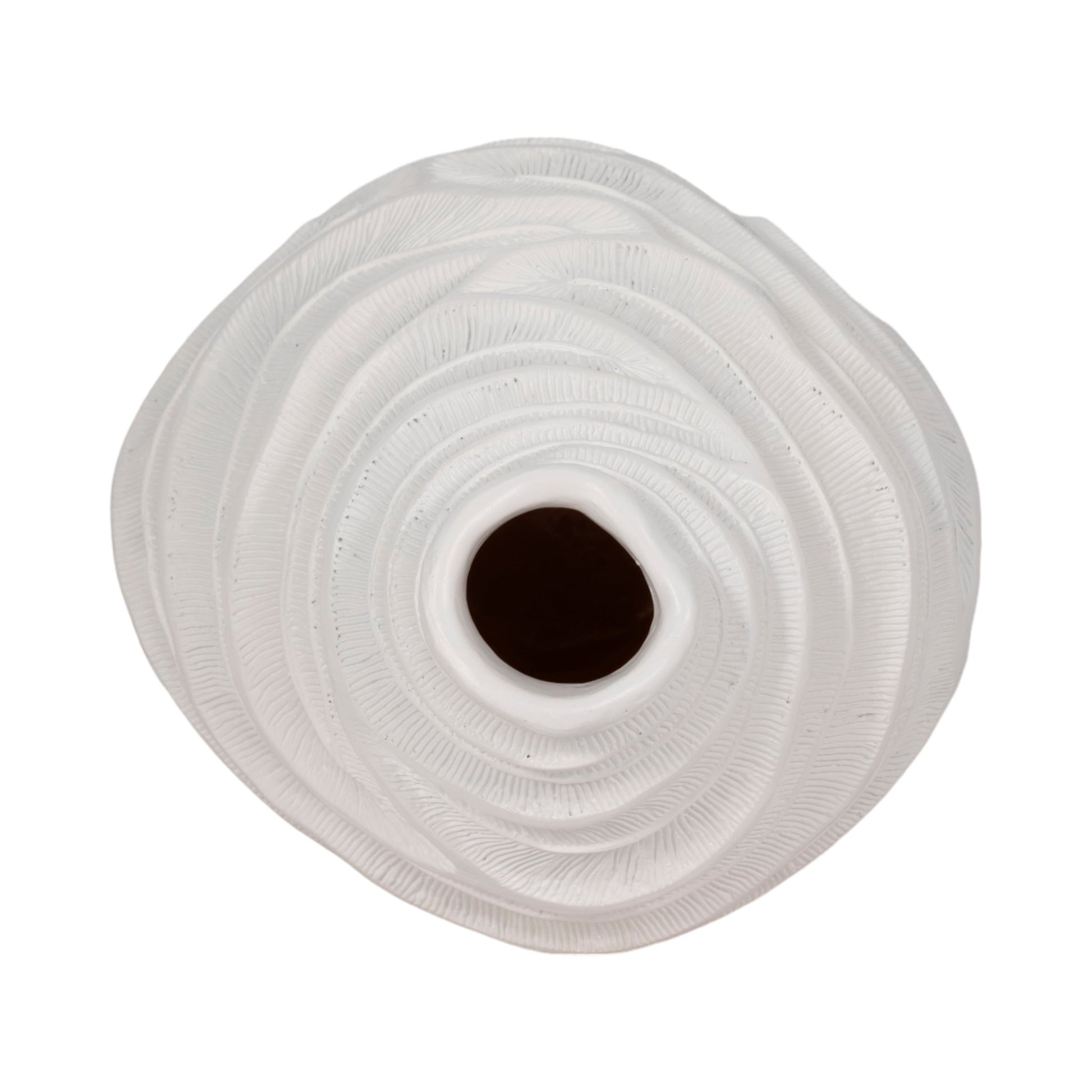 16" COASTAL CORAL VASE, WHITE Vases and Jars| Sagebrook Home