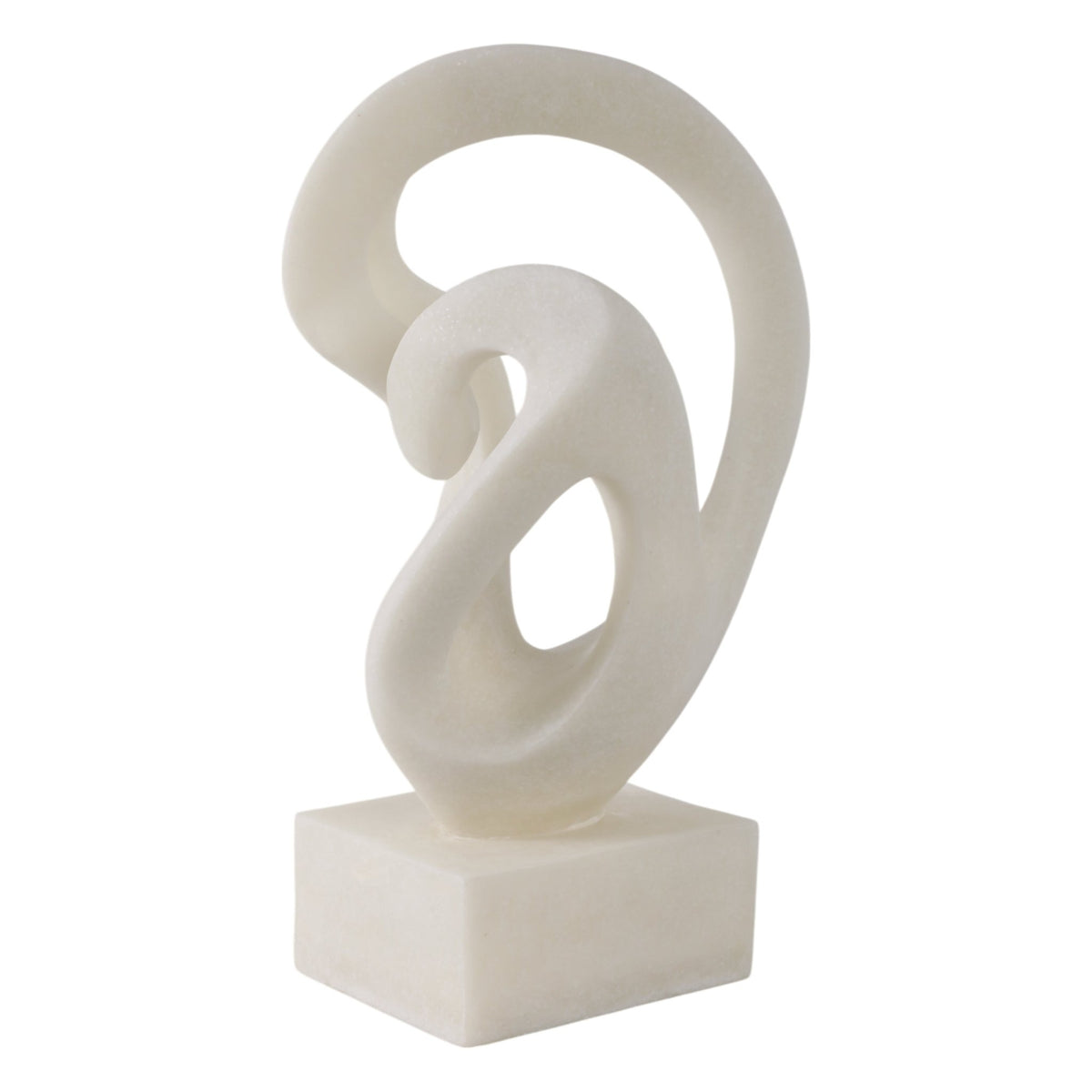 16" Cowley Quartz Resin Statuary, White Table Decors| Sagebrook Home