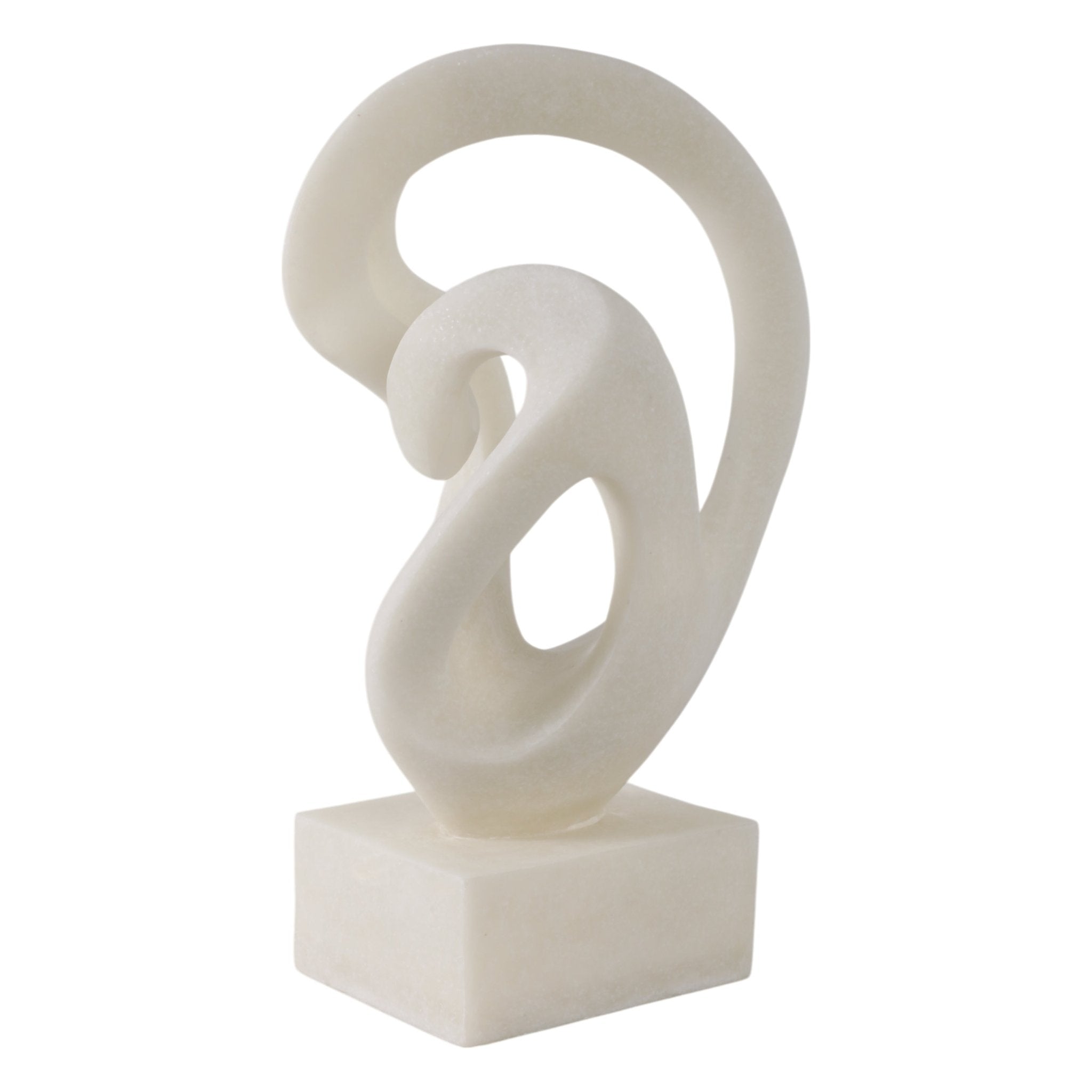 16" Cowley Quartz Resin Statuary, White Table Decors| Sagebrook Home