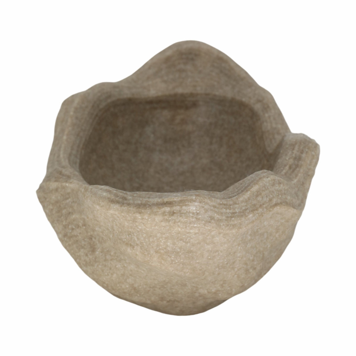 16" Flowood Brown Quartz Resin Bowl Table Decors| Sagebrook Home