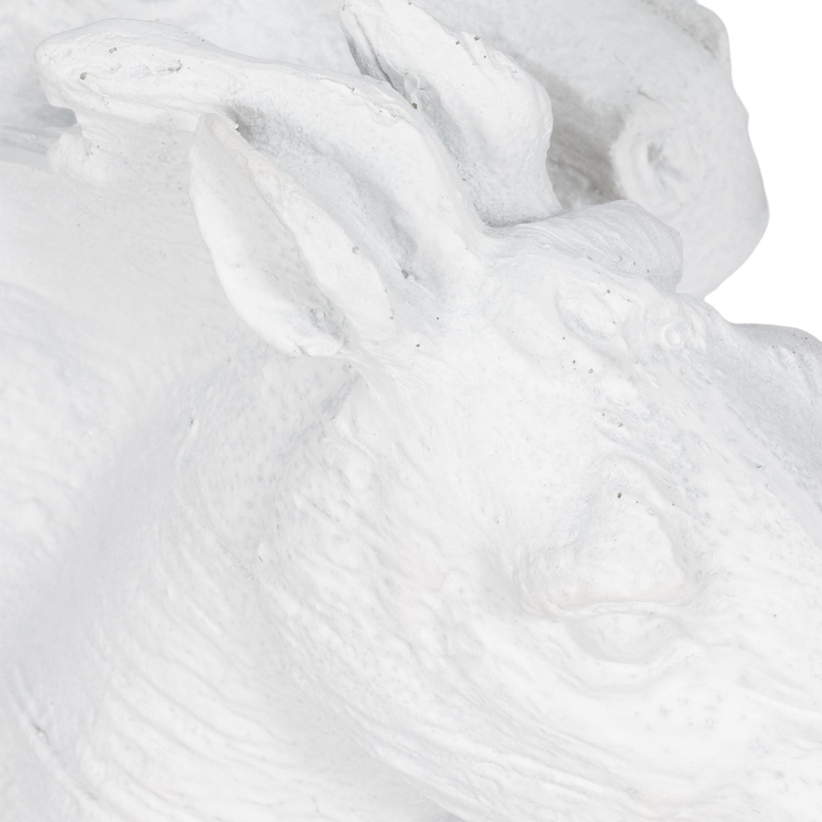 16" Horse Heads Sculpture Rough Texture, White Table Decors| Sagebrook Home