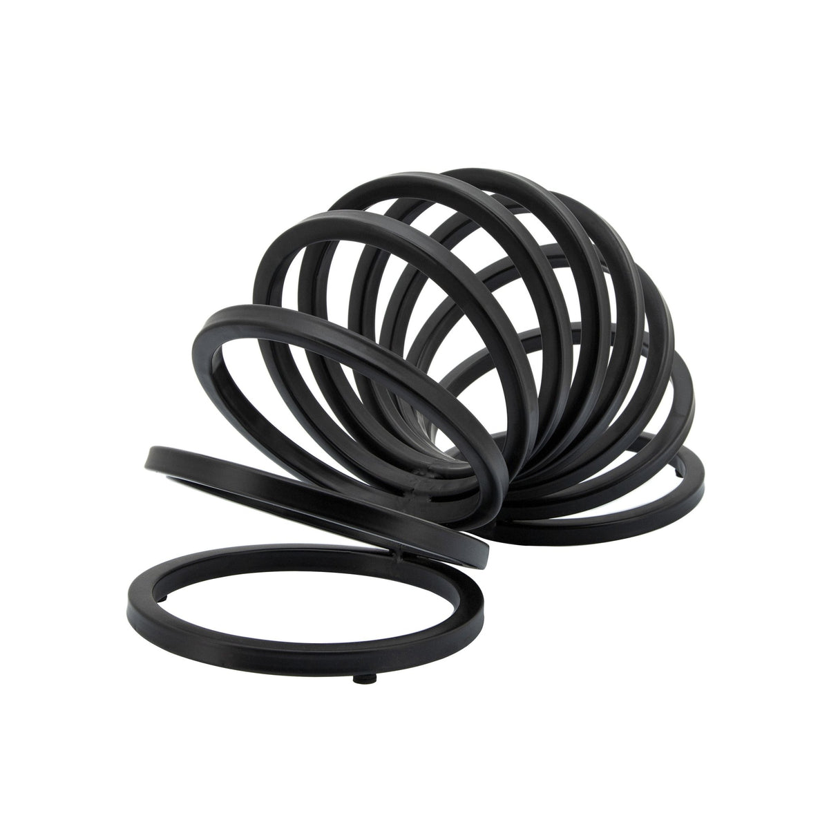 16" METAL SLINKY DECO, BLACK Table Decors| Sagebrook Home