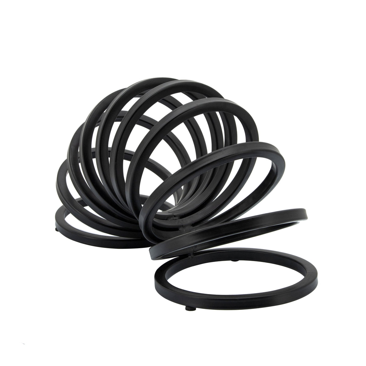 16" METAL SLINKY DECO, BLACK Table Decors| Sagebrook Home