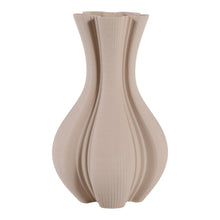 16" PINNA LARGE 3D PRINTED VASE,CREAM