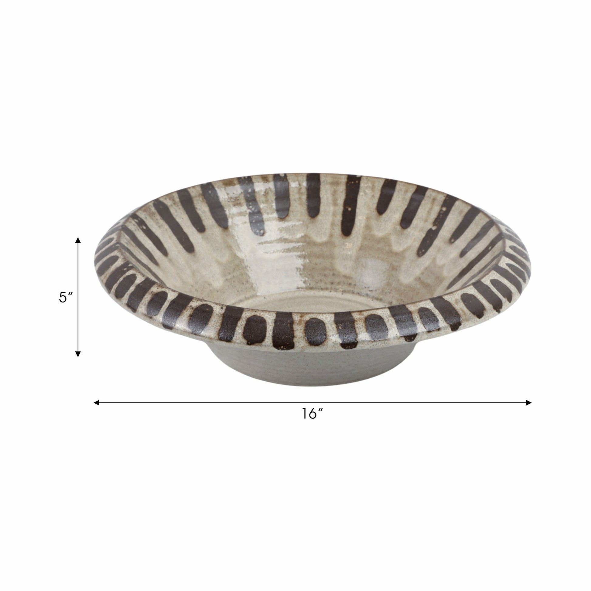 16" RAINHA PORTUGAL BOWL Table Decors| Sagebrook Home