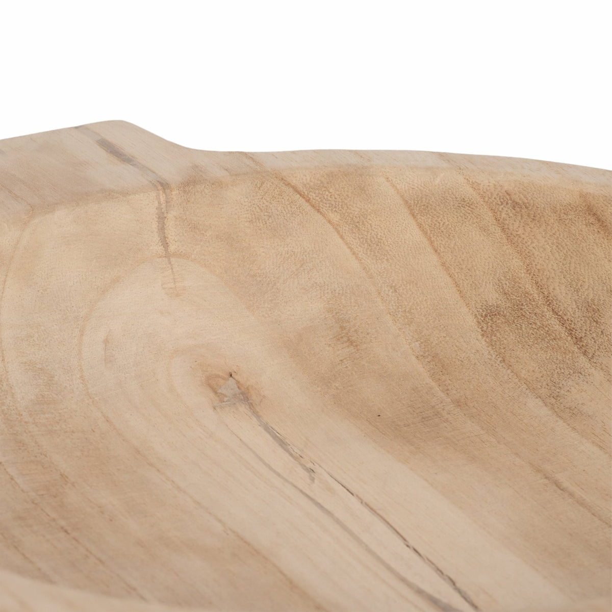 16" Round Wood Bowl With Handles, Natural Table Decors| Sagebrook Home