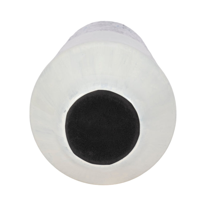 16" Tapered Bottom Vase Arctic Finish, White/blue - Al Rugaib Furniture