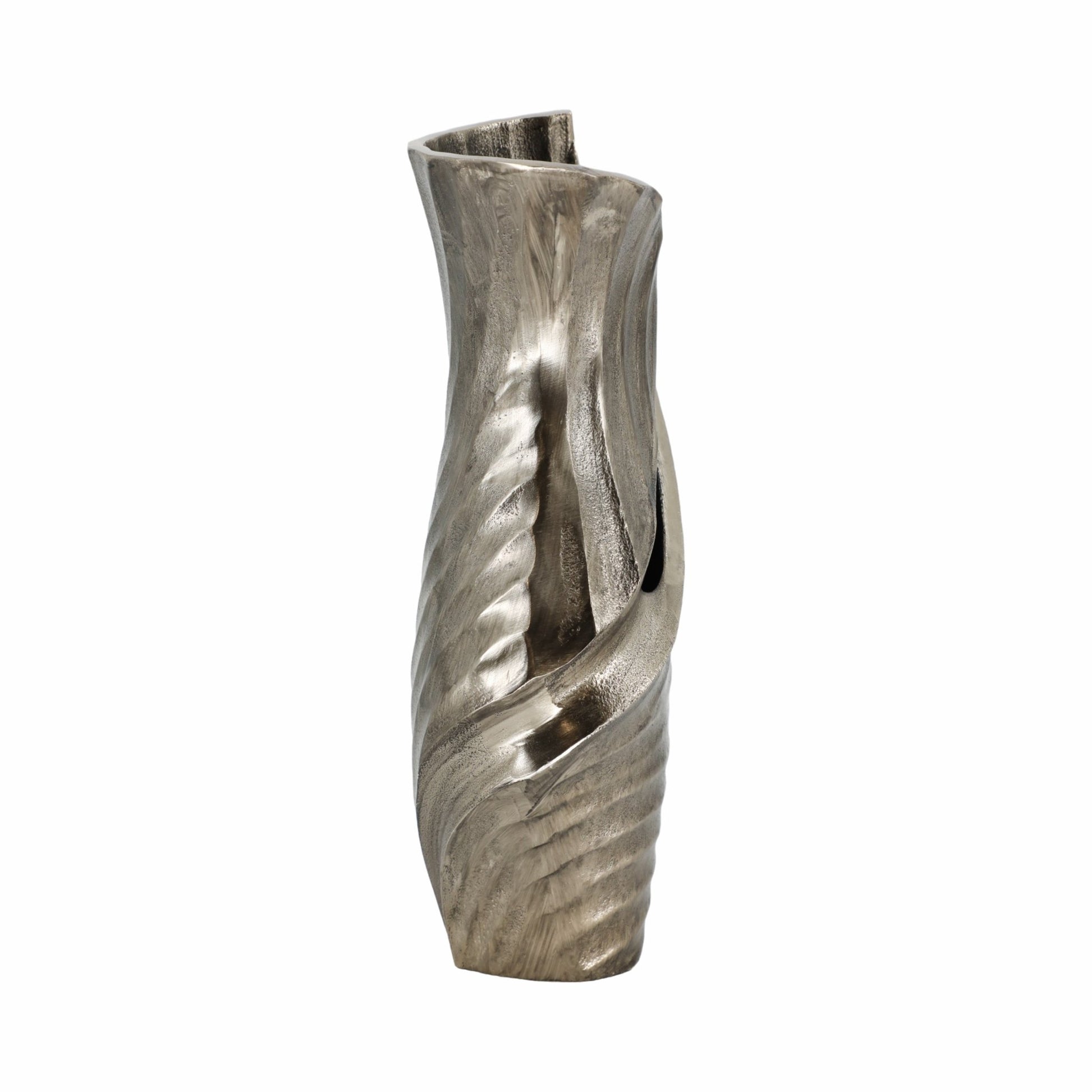 16" WASILLA LARGE METAL VASE Vases and Jars| Sagebrook Home