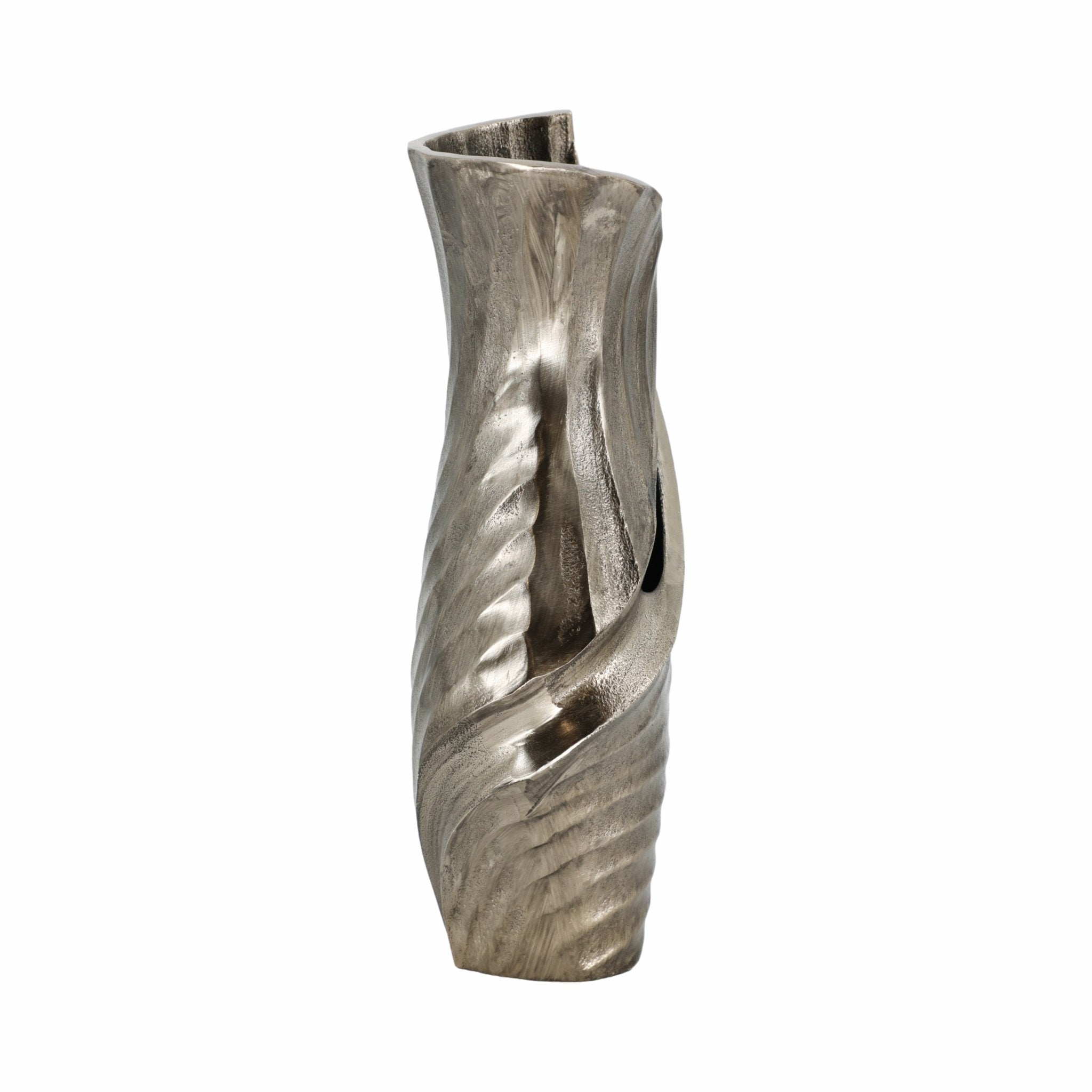 16" WASILLA LARGE METAL VASE Vases and Jars| Sagebrook Home