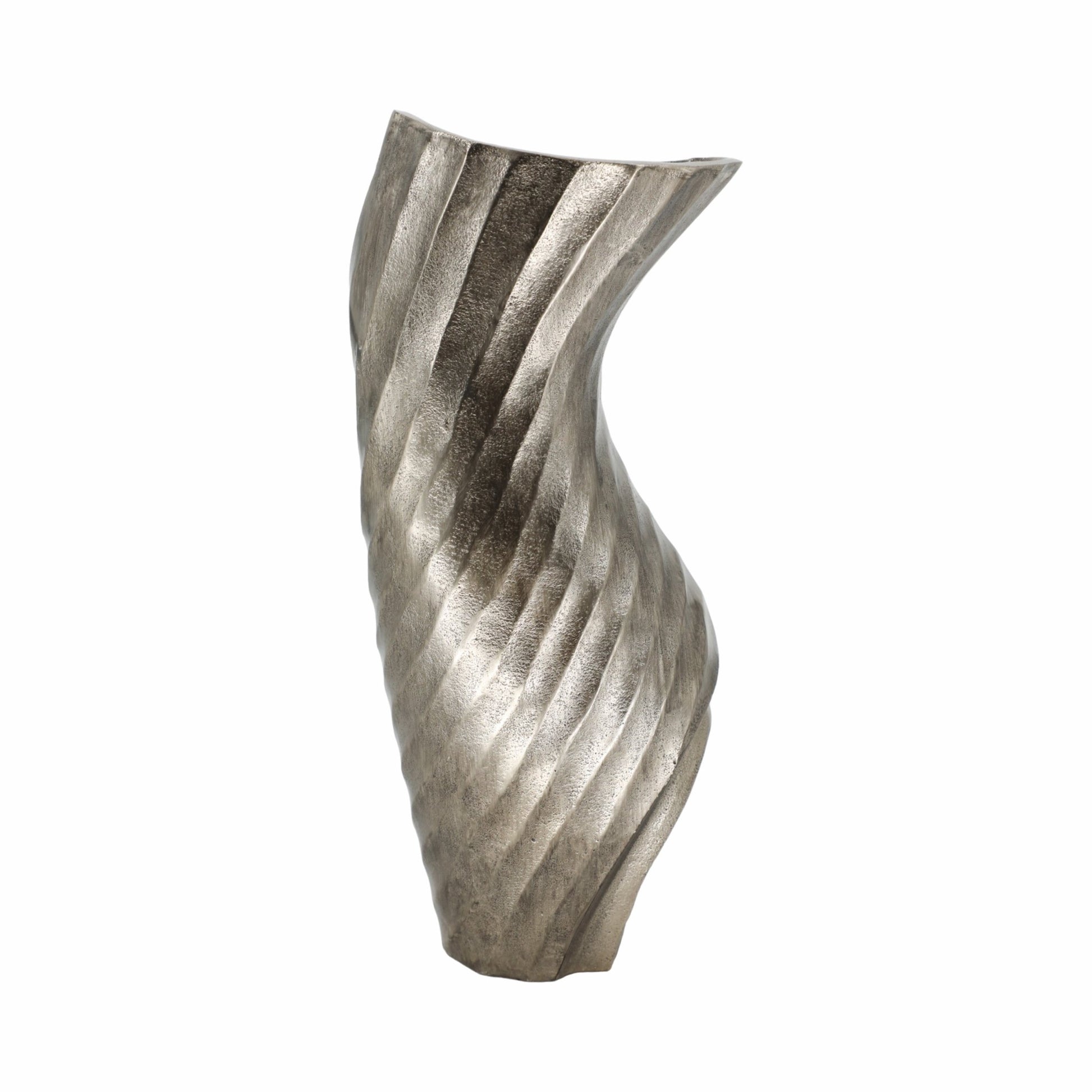 16" WASILLA LARGE METAL VASE Vases and Jars| Sagebrook Home