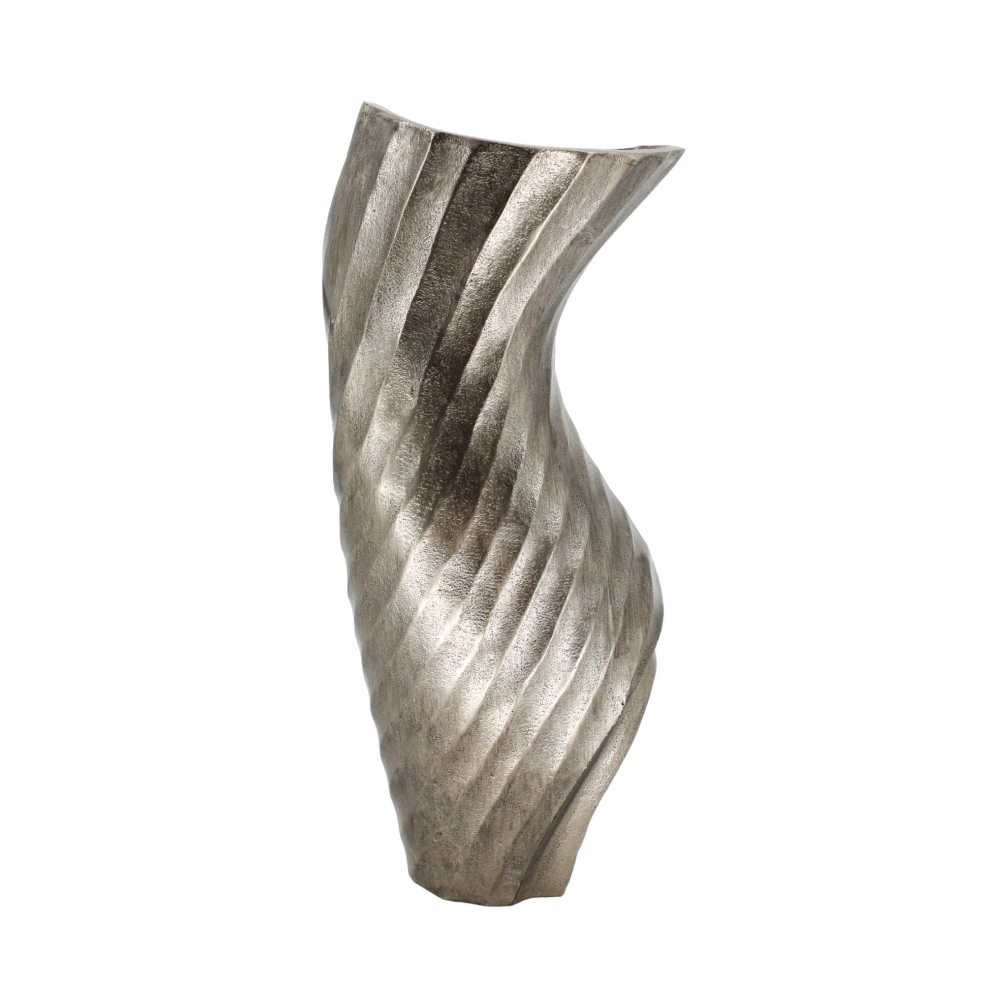 16" WASILLA LARGE METAL VASE Vases and Jars| Sagebrook Home