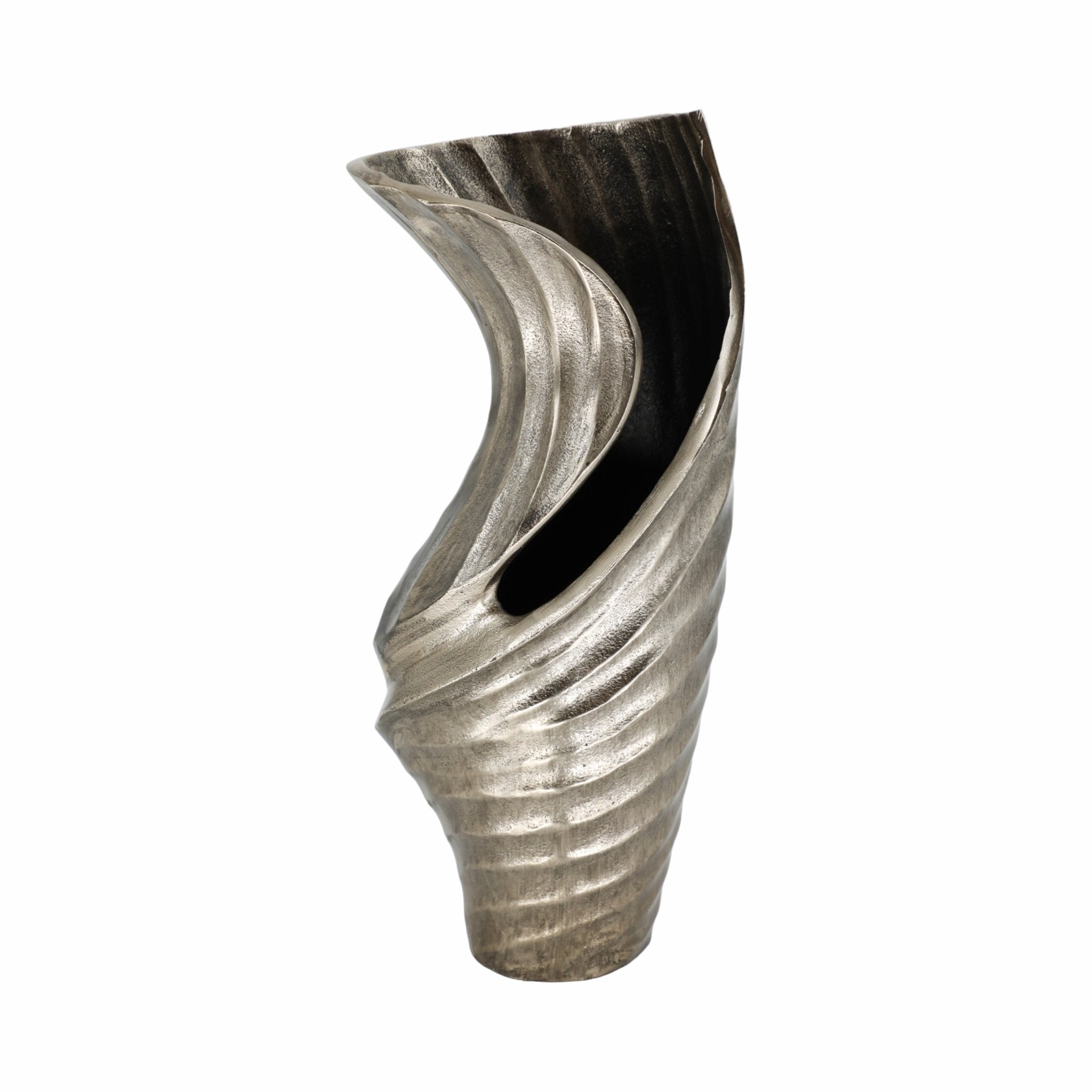 16" WASILLA LARGE METAL VASE Vases and Jars| Sagebrook Home