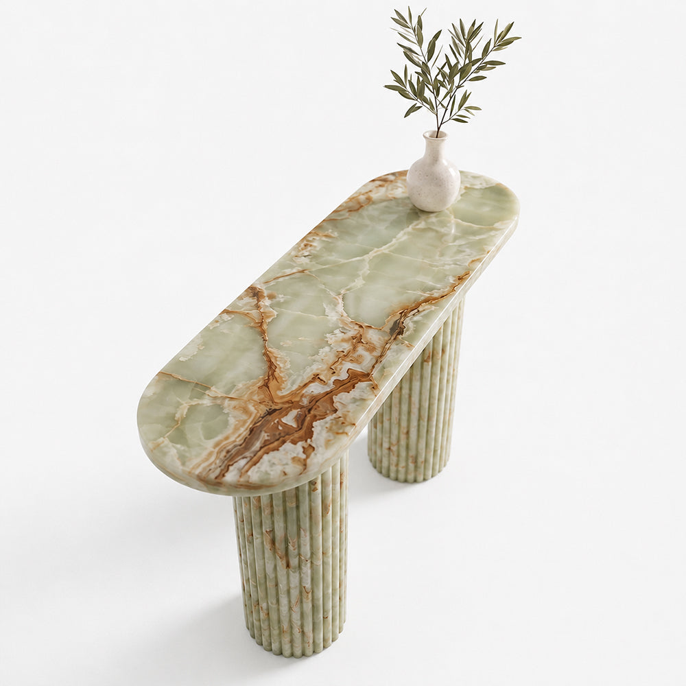 Luxury Onyx Console Table