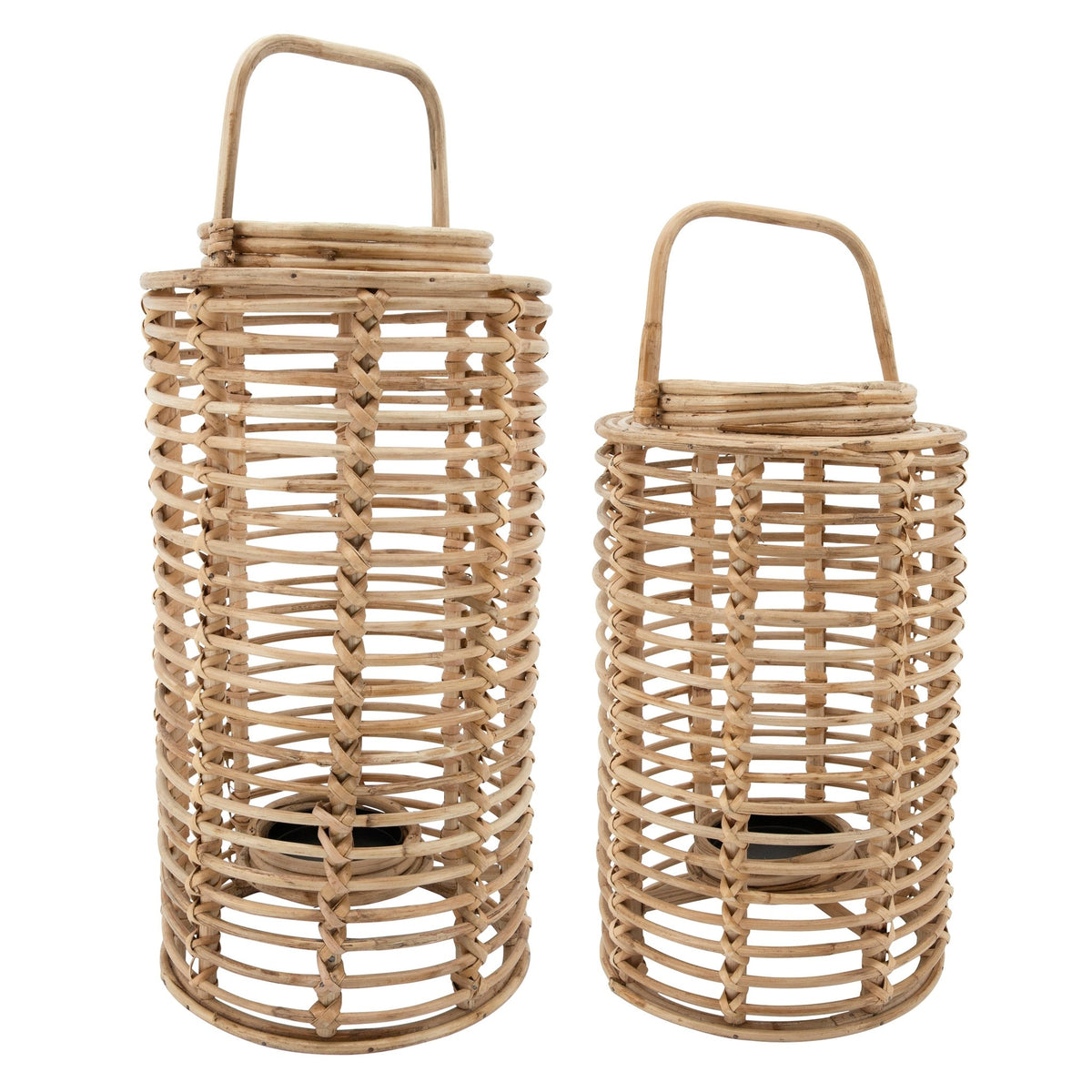 16"H" WICKER LANTERN, NATURAL Candle Holders| Sagebrook Home